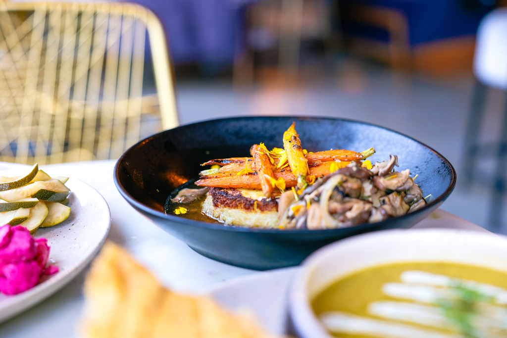 An image of food at The Knot restaurant in Astoria. The image was taken during a travel campaign with the local tourism board.