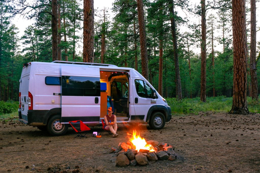 Camping for free in Deschutes National Forest near Bend and Sisters Oregon