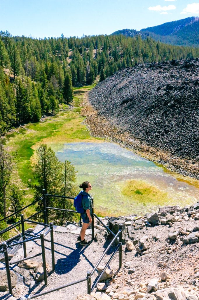 Big Obsidian Flow at Newberry National Monument in Bend, Oregon