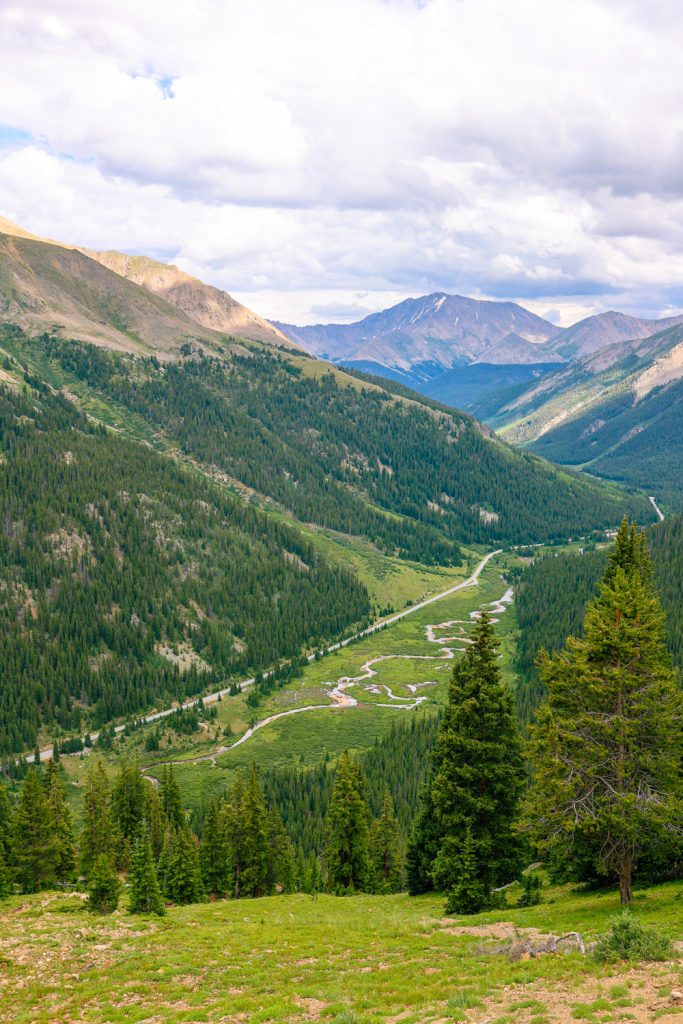 Road trip to the top of the rockies along Highway 82. Views from the road.