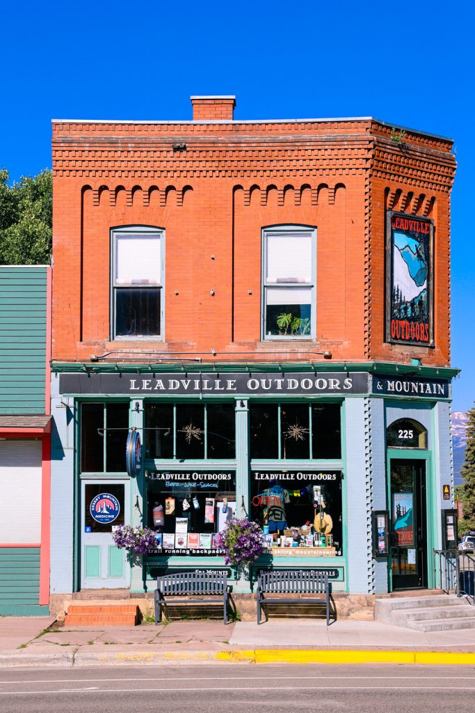 Leadville outdoors in downtown leadville colorado