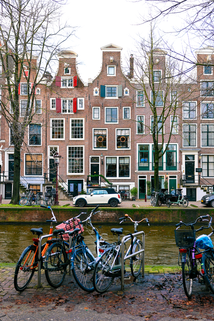 Canal and bikes in Amsterdam