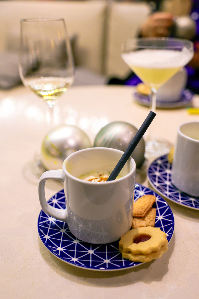 Eggnog on a viking river cruise. This was a Christmas river cruise on the Rhine.