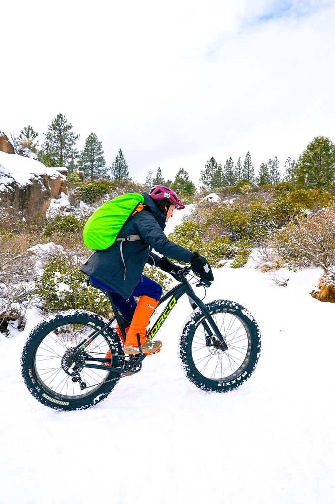 Fat tire biking in the snow with Cog Wild in Bend OR