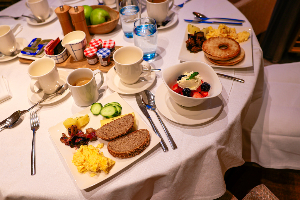 breakfast aboard a christmas river cruise offered by Viking cruises