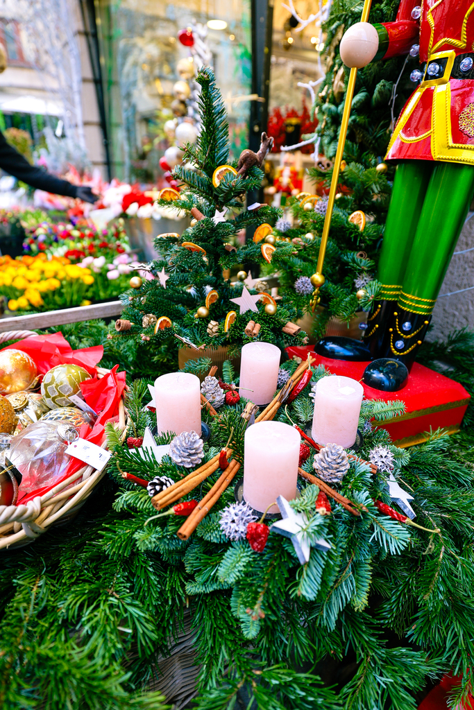 Christmas items for sale Strasbourg, France at Christmas