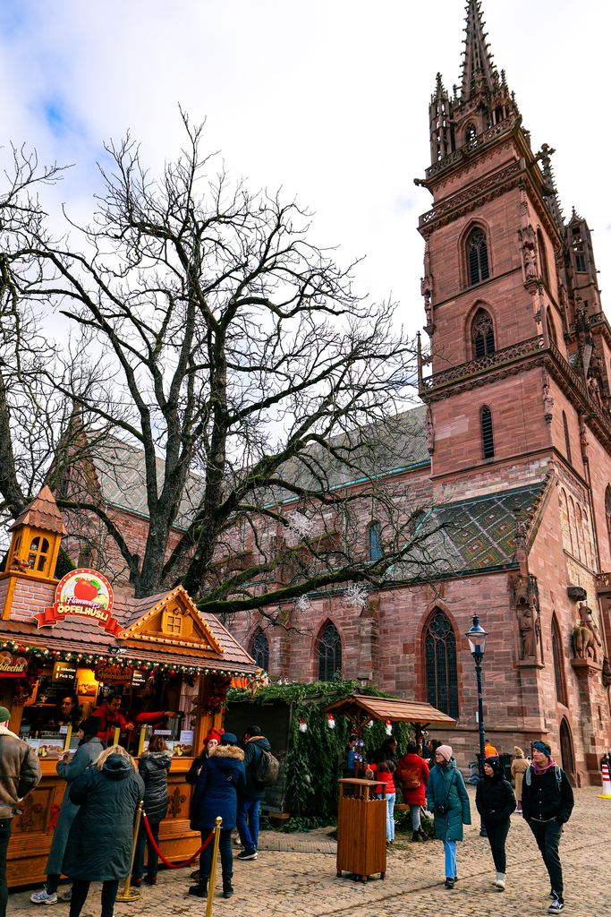 Festive Christmas markets in basel, switzerland