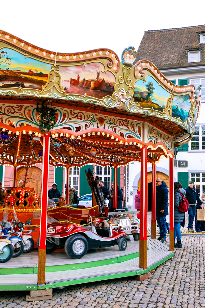 Festive Christmas markets in basel, switzerland