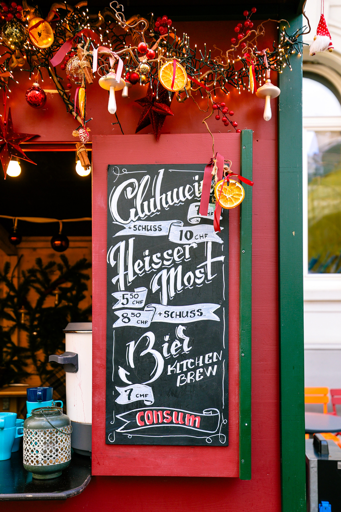 Festive Christmas markets in basel, switzerland