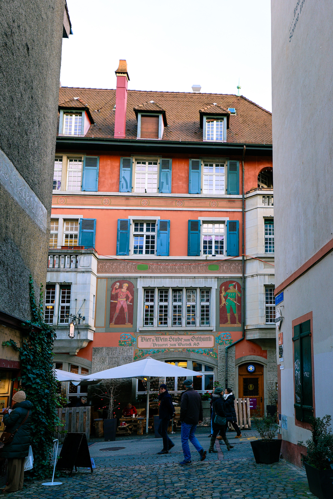 Historic buildings in Basel switzerland