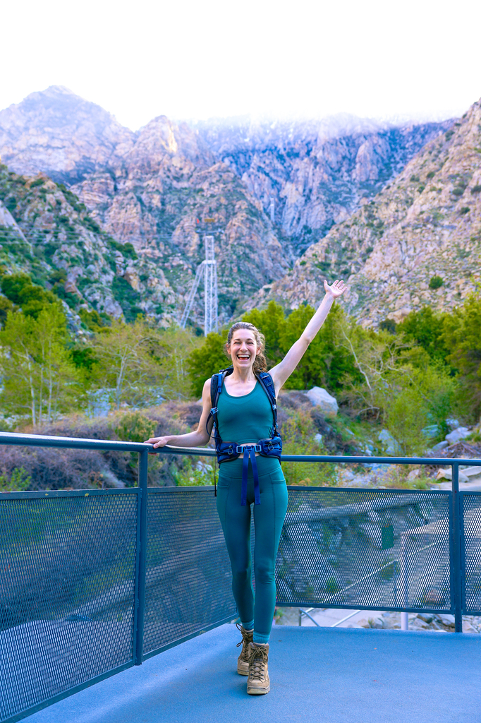 Getting ready to ride the palm springs aerial tramway!
