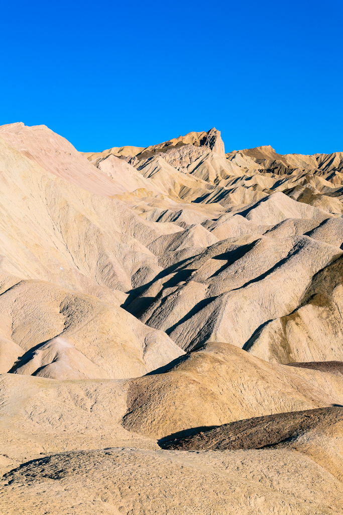 Views along the Golden Canyon, Gower Gulch, and Zabriskie Point hike in Death Valley National Park in California, USA