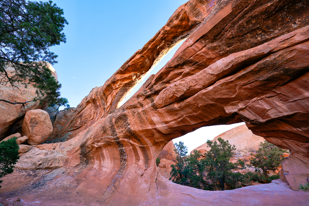 Double O Arch in Arches National Park