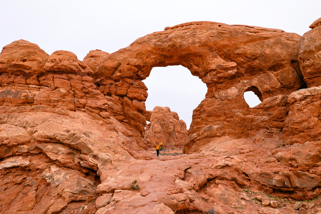 Turret Arch in Arches National Park along the Windows Trail