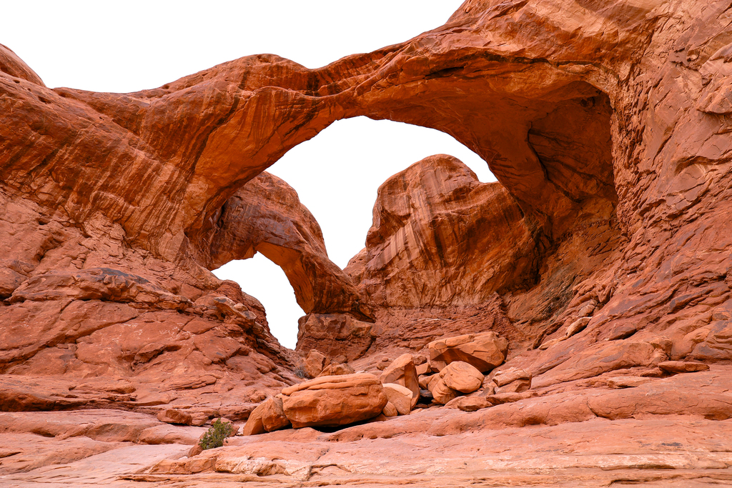 Double arch in Arches National Park