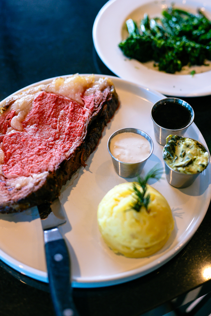 Signature prime rib at josie wyatt’s grille in Moab