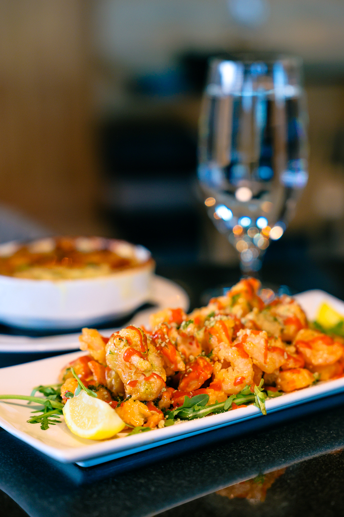 Siracha shrimp appetizer at josie wyatt’s grille in Moab