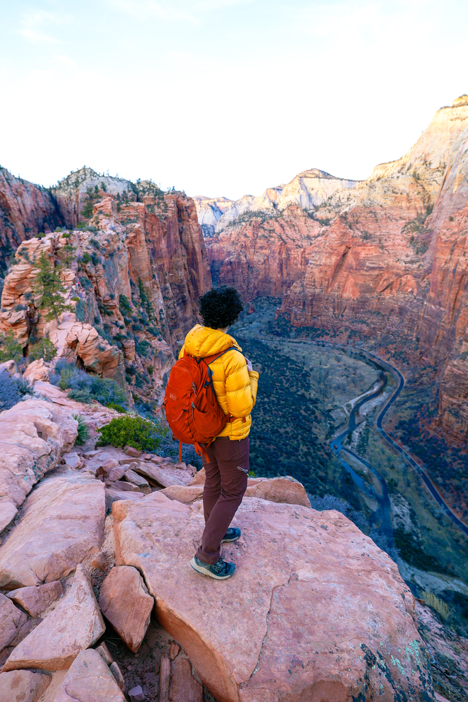 The view from Angels Landing hike in Zion National Park