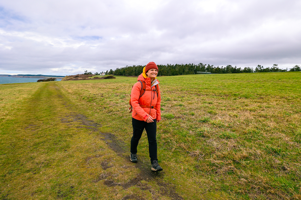 Hiking at Fort Casey Historical State Park on Whidbey Island