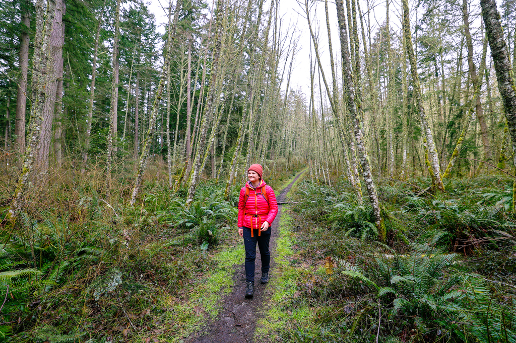 Dugualla State Park hiking trails on Whidbey Island