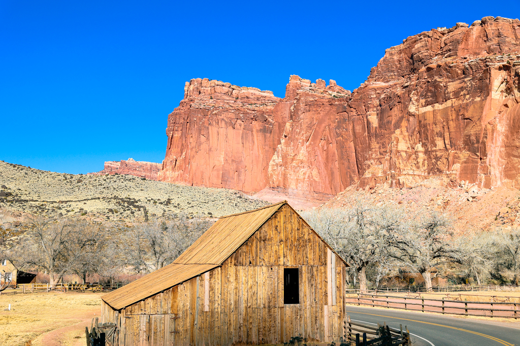 Capitol reef national park old barn