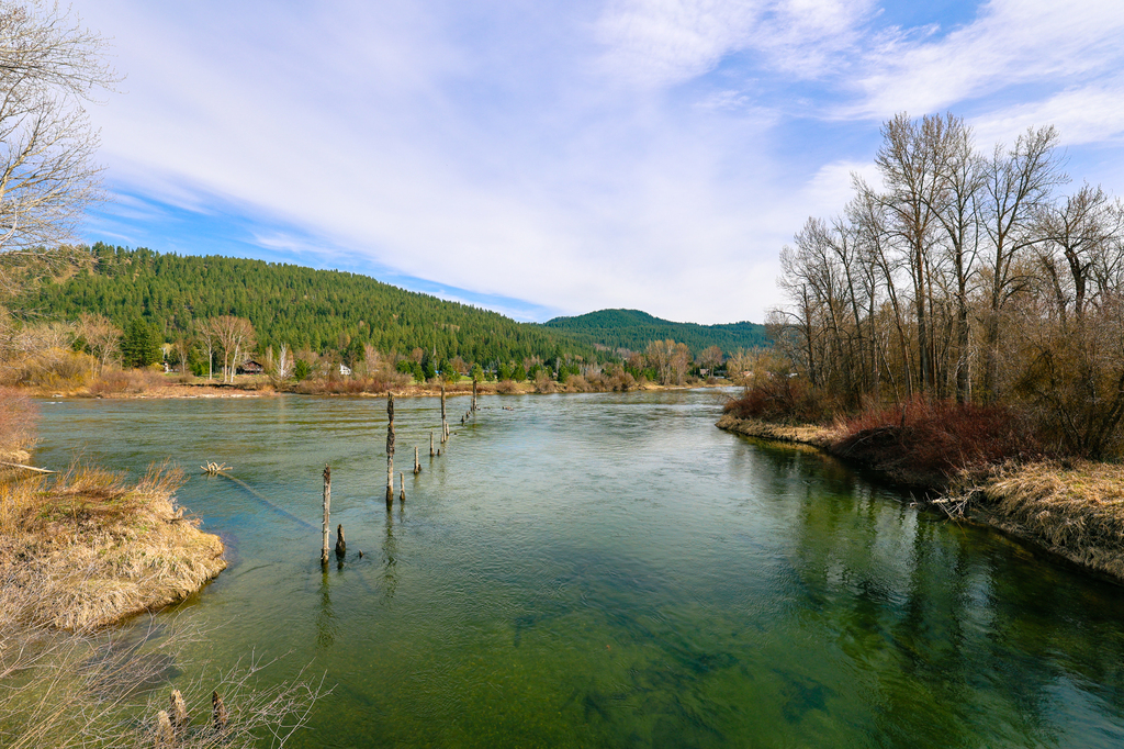 The waterfront park in leavenworth washington in spring