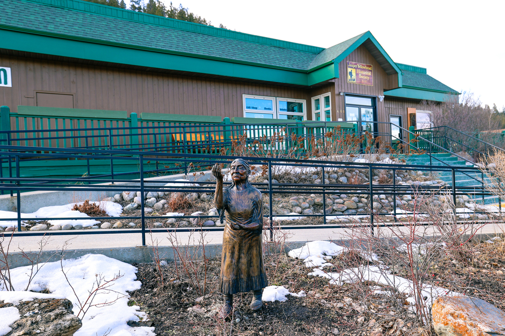 Indigenous artwork in Jasper Canada Alberta