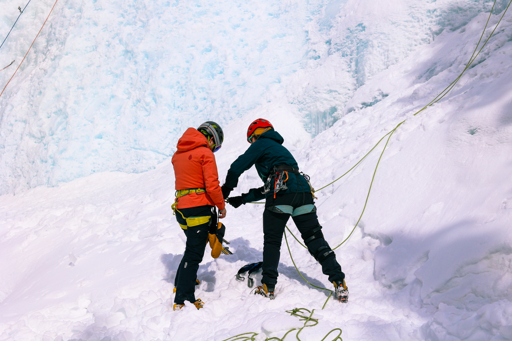 Ice climbing in Jasper National Park