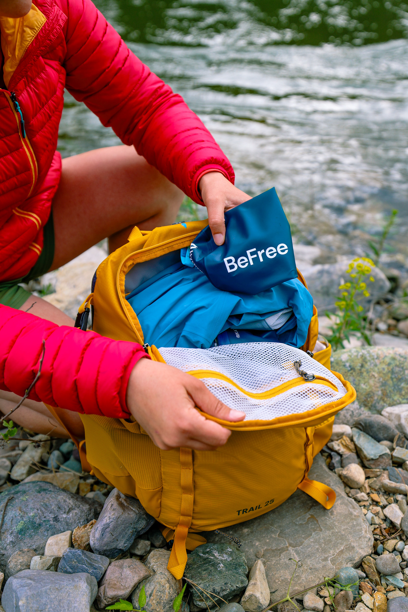 Katadyn BeFree product photography for outdoor recreation and camping brands