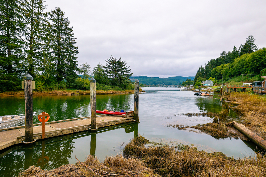 The estuary in Nahalem, Oregon