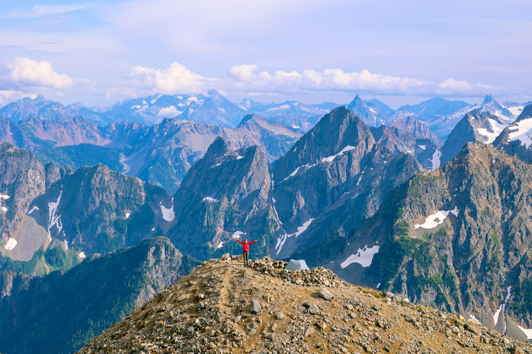 Backpacking at Sahale Glacier Camp