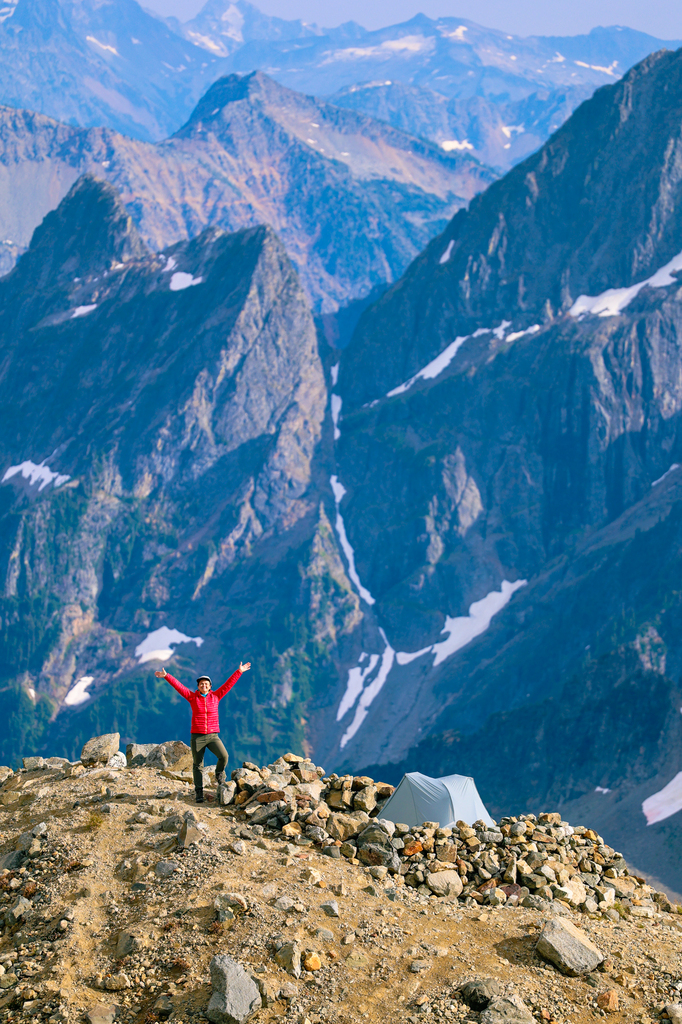 Backpacking at Sahale Glacier Camp