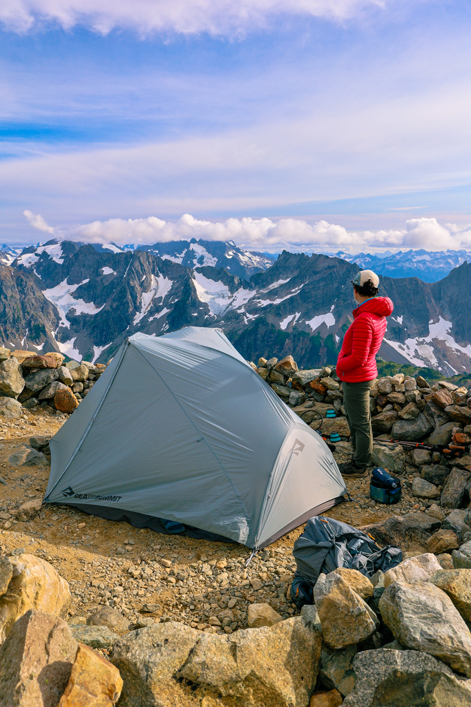 Backpacking at Sahale Glacier Camp