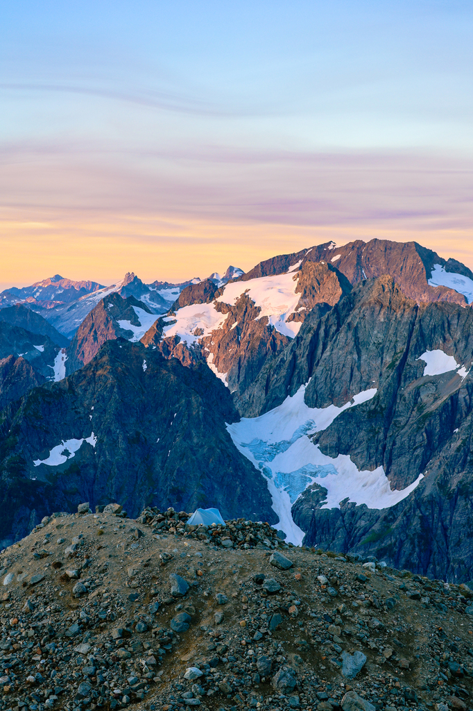 Backpacking at Sahale Glacier Camp