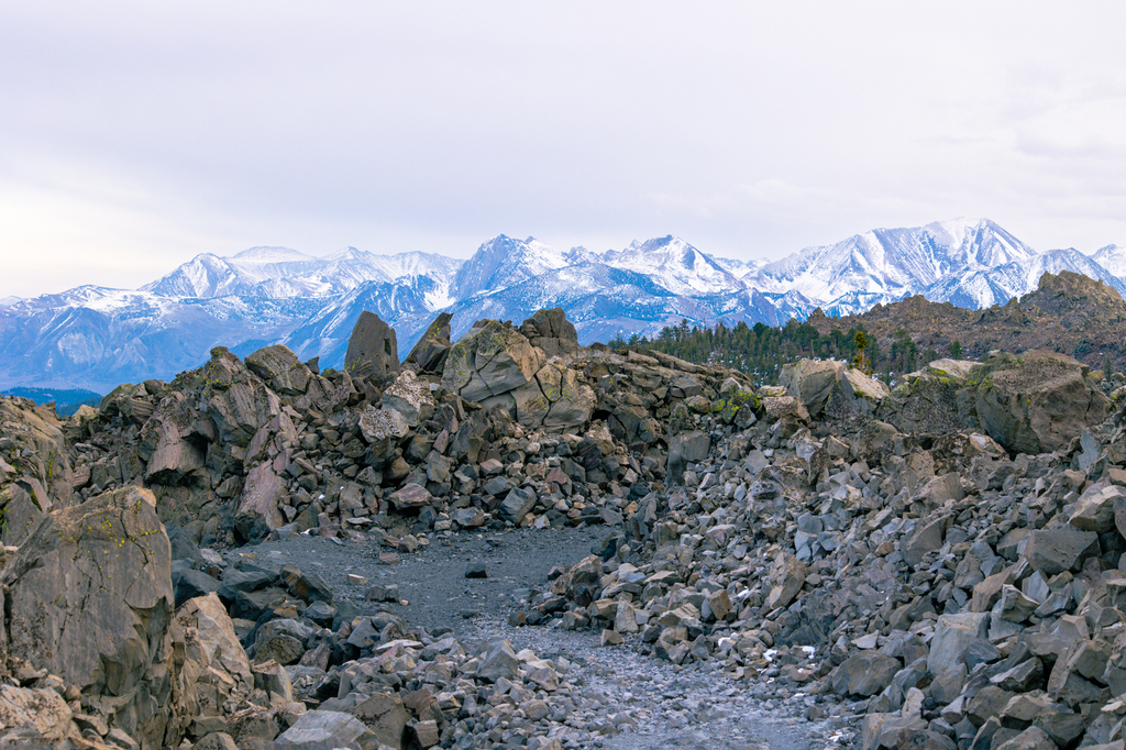 Obsidian Dome Trail in Mammoth Lakes California 