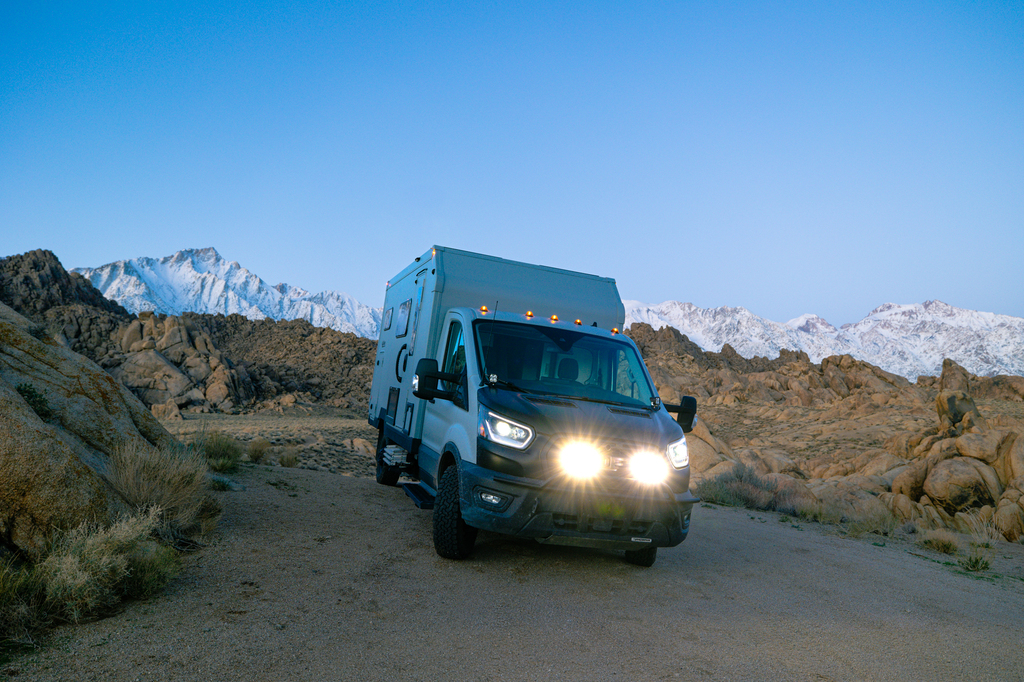 AEONrv in Alabama Hills camping boondocking off grid performance review