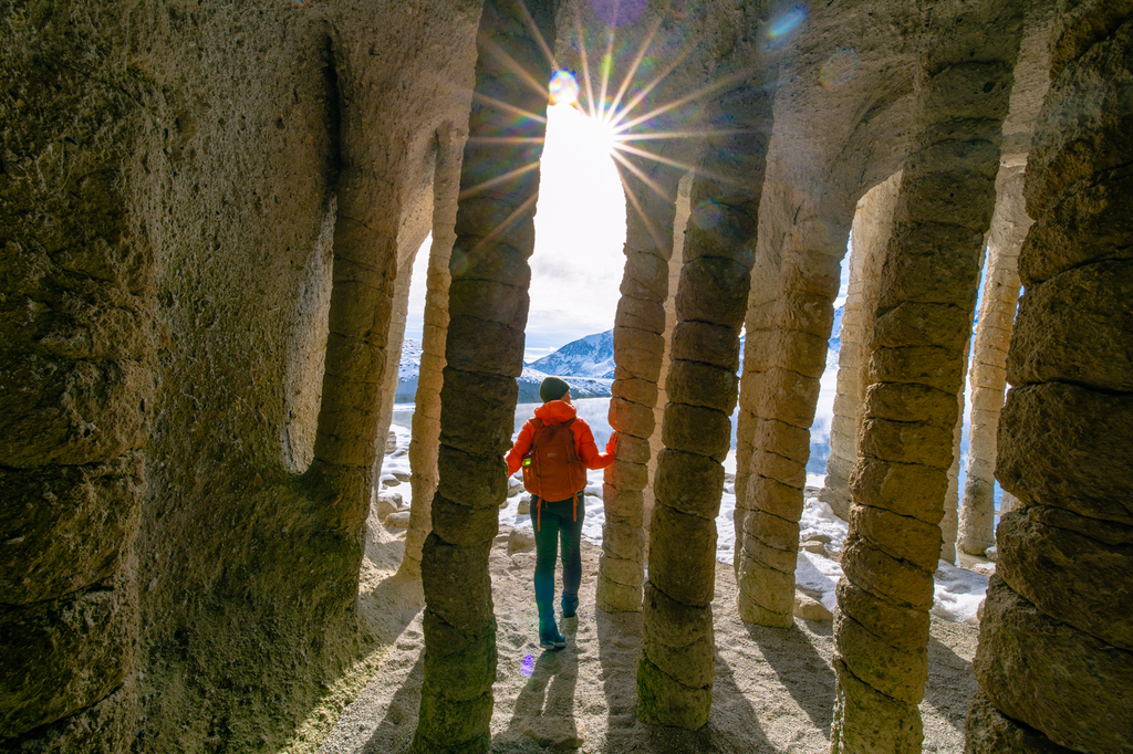 Crowley Lake Stone Columns California