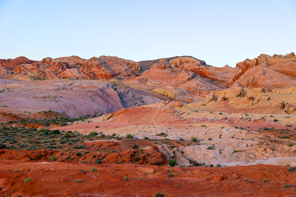 Sunrise at valley of fire state park in Nevada near las vegas